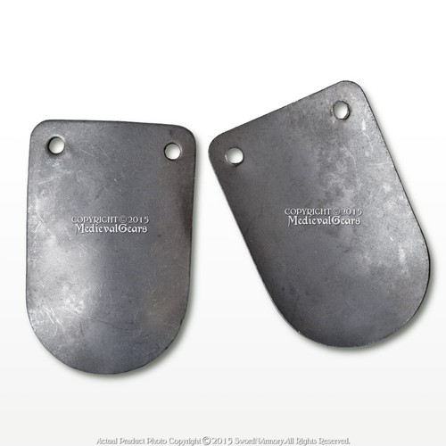 Mittelalter Stil 25 Stck. lose abgerundete Schuppen Panzerplatte 20G Stahl SCA LARP Cosplay - Bild 2 von 2