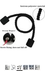 Pack Strong Magnetic Curtain Tiebacks Outdoor Elegant Decorative Tie 2 Black