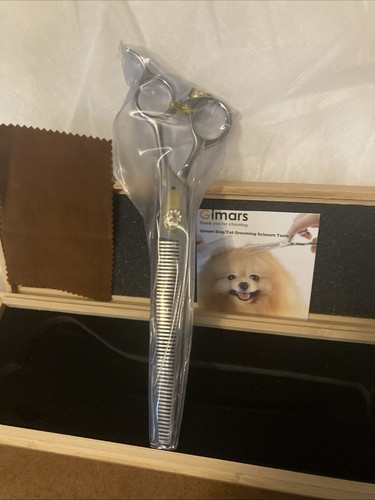 Tijeras profesionales de aseo para perros Gimars de 8 pulgadas de acero inoxidable 440C de alta resistencia - Imagen 4 de 5