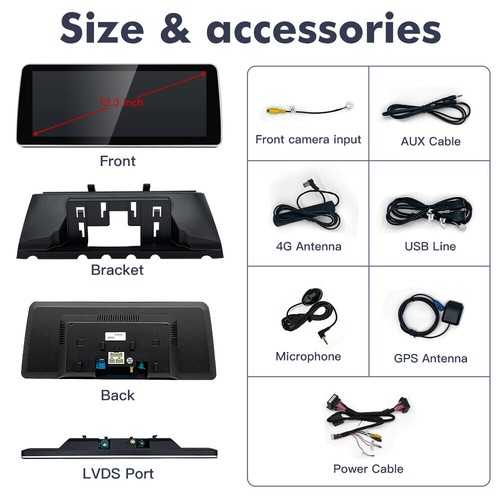 12.3" Apple Carplay Screen Radio for BMW 7 Series F01 F02 2013-15 NBT Navi Unit - Picture 13 of 13