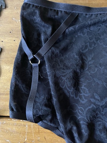 Neu Neu mit Etikett Torrid Übergröße 1 1X XL Torrid schwarz Spitze Harness hohe Taille Höschen - Bild 7 von 11