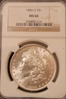 1884 O MORGAN DOLLAR NGC MS66