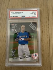 2017 AARON JUDGE TOPPS NOW HR DERBY CHAMP ROOKIE CARD RC #346 GRADED PSA 10 GEM
