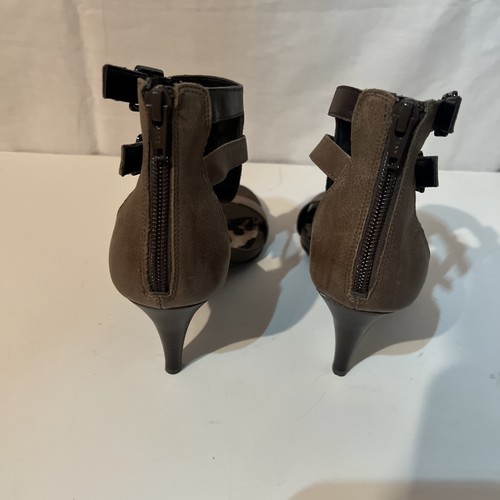 Jessica Simpson Easton Strappy Sandal Heels Sexy Brown Two Tone 8M - Afbeelding 5 van 8