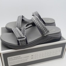 NEW Dansko Women's 7.5-8 Rosette Webbing Gray Adjustable Sport Sandals Size 38
