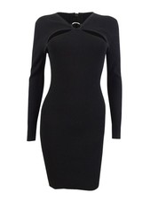 MICHAEL Michael Kors Women's Cutout O Ring Dress (M, Black)