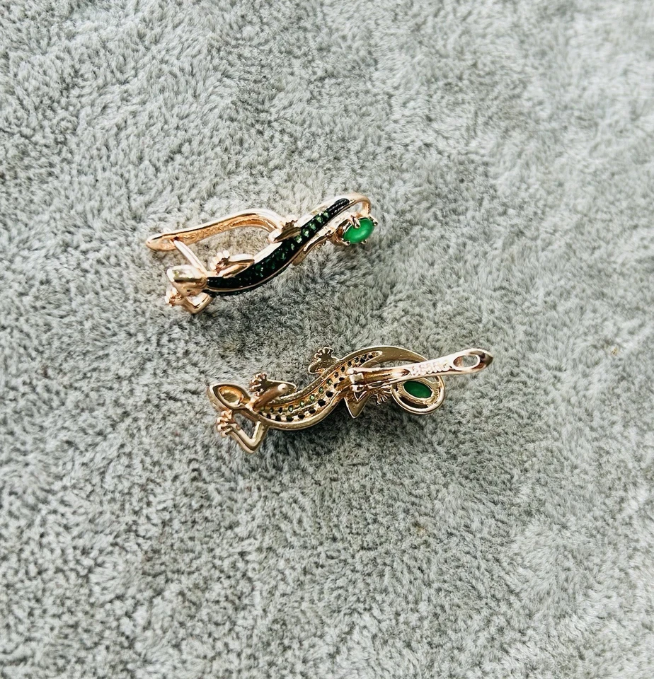 Pendientes Oro Rosa 585 Foto 4 de 4