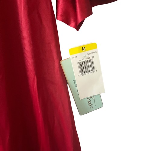 Vtg Vanity Fair Red Nylon Full Length Robe Medium M Sleepwear Style 31-107 NWT - Picture 5 of 6