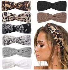 8Pcs Boho Style Hairband for Women Fashion Twist Headbands for Hair Soft