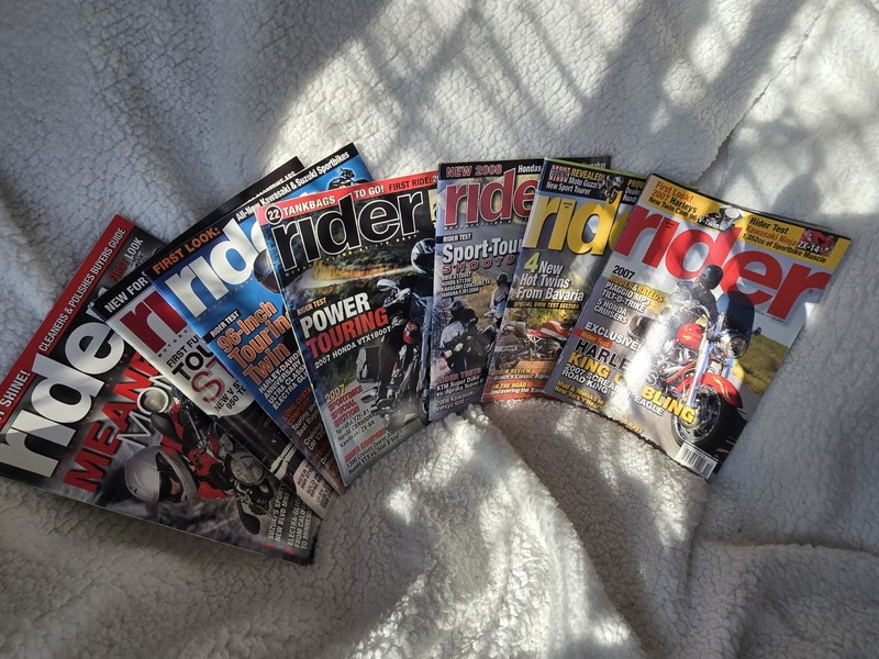 7 Rider Motorcycling At Its Best Magazines, Years 2006-2009
