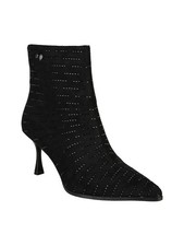 Laura Biagiotti Stivaletti donna con tacco e piccole borchie - nero