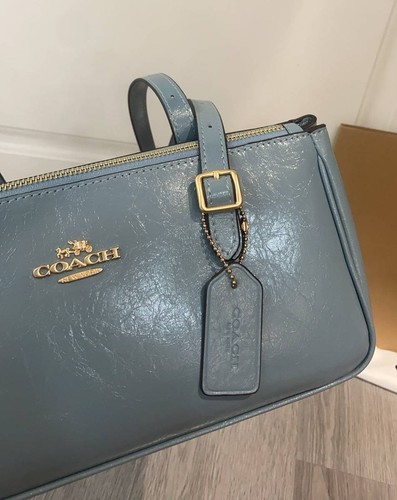 COACH CBJ05 Asher Shoulder Bag ( White / Black / Brown / Gray Blue ) Outlet - Picture 31 of 32
