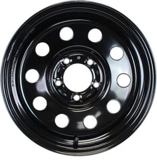 eCustomrim Trailer Wheel Black Rim 15x5 15" Modular Style 5 Lug On 4.5" Center