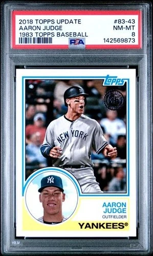 AARON JUDGE 2018 Topps Update 1983 TOPPS BASEBALL #83-43 PSA 8 NM-MT
