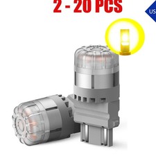 2-20x Led Turn Signal Drl Light Bulb Error Free 3156 3157 Amber Lamp 3020smd 12v