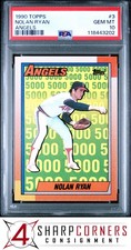 1990 TOPPS #3 NOLAN RYAN ANGELS HOF PSA 10