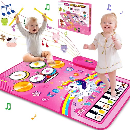 Spielzeug für 1 Jahr alte Mädchen Geschenke: Baby Musik Matte Kleinkind Spielzeug Alter 1-2 - 3 in 1...