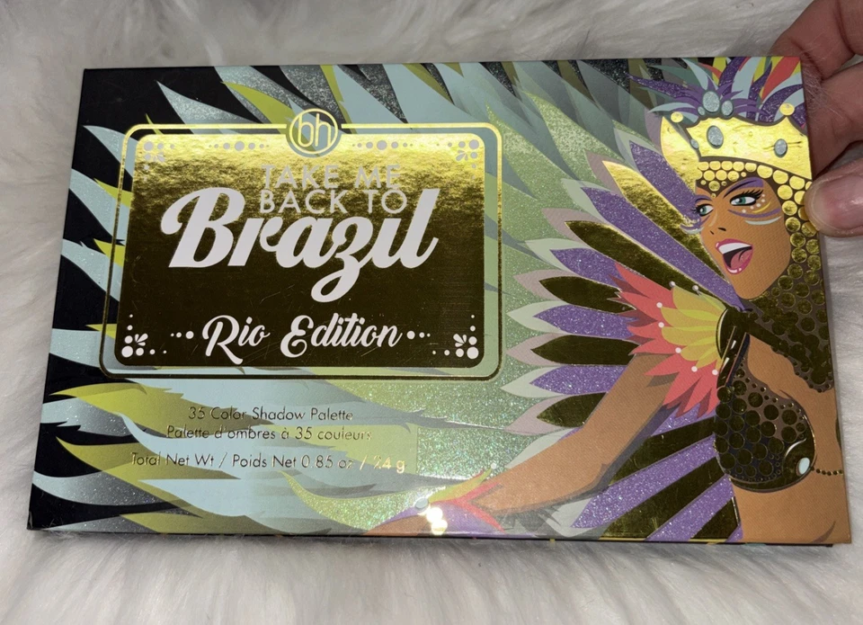 NEW BH Cosmetics 35-Color TAKE ME BACK TO BRAZIL EyeShadow Palette RIO Edition - Image 2 of 4
