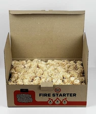 Natural Fire Starter XXL Wood Wool Rolls –75, 150 or 300 pcs, BBQ Charcoal Grill