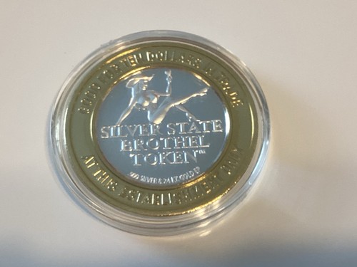 Brothel Silver Strike $10 Token .999 Fine Silver Nevada, Simones De Paris - Picture 2 of 4