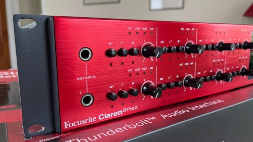 Focusrite Clarett 8Pre X Thunderbolt Audio Interface + Apple Cable & Adapter - Picture 3 of 17