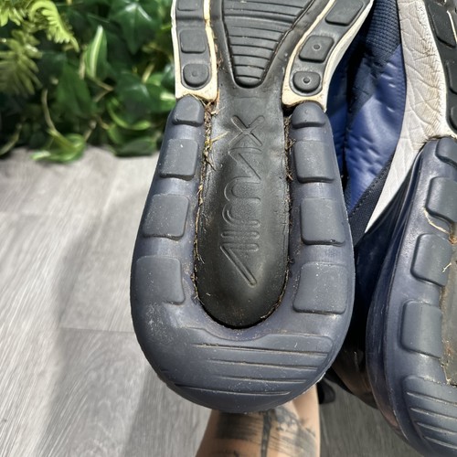 Nike Air Max 270 scarpe da corsa atletica uomo taglia 12 Midnight Navy AH8050-400 - Foto 14 di 14