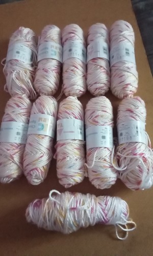 1 Kilo ABC Chunky Spots Garn - Farbe Flamingo
