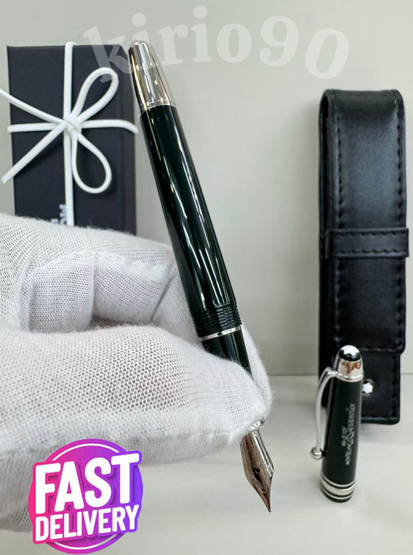 🔥 MB Le Petit Prince Fountain Pen 163 Green Fountain Pen MONTBLANC &Pouch Bid.