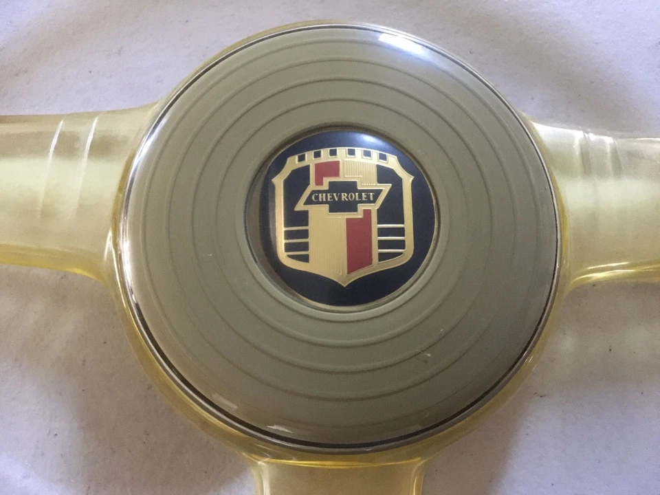 BANJO VOLANTE BOCINA TAPA Y ANILLO CHEVROLET FLEETLINE 1942 1948 Foto 3 de 4