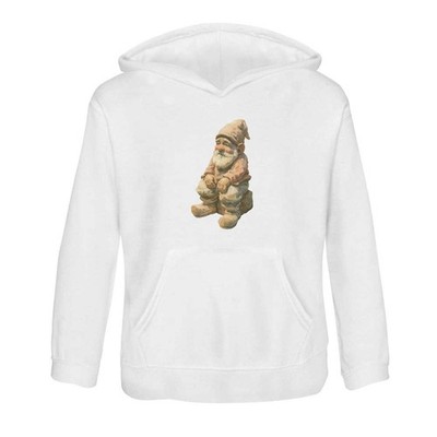 Kinder Hoodie / Kapuzenpullover ''Gartenwichtel Statue sitzend'' (KO062965)