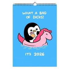 Wall Calendar 2026: Offensively Cute  Unapologetically Fun 12-Month Calendar TL