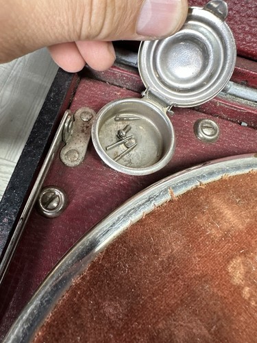 Antique Puritone Portable Phonograph Record Player Tabletop Art Deco Works - Picture 11 of 23