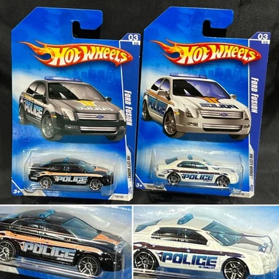 Hot Wheels '09 HW City Works Police Car Collection 1:64 Diecast Ford Fusion 3/10 - Image 1 of 4