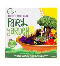 Create Your Own Fairy Garden Nature Figurines Tree Fence Mushrooms Bowl Rocks
