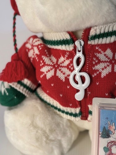 Vintage Dayton Hudson 1992 Music Santa Bear Collectible Plush Bear With Bag - Picture 6 of 12