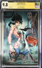 WHITE WIDOW #5 CGC 9.8 JSA Sig Jamie Tyndall Metal Welcome Campers Jason Remark