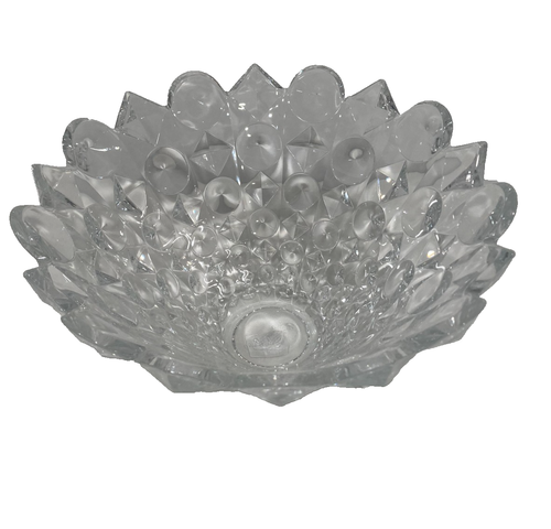 Studio Nova Counterpoint Large 11.5 inch Geometric Crystal Centerpiece Bowl NIB - Picture 2 of 6