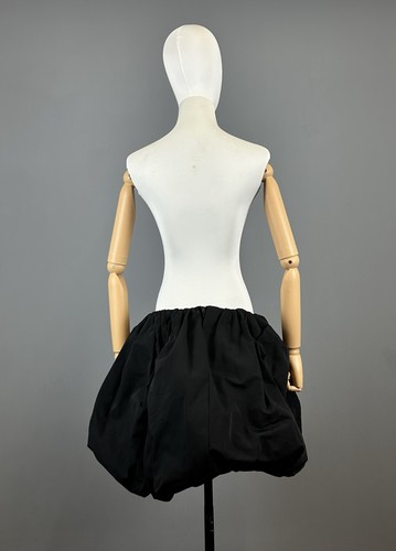 H&M Studio 2021 Collection Black Lagenlook Boho Avant Garde Puffer Skirt Size 44 - Picture 4 of 13
