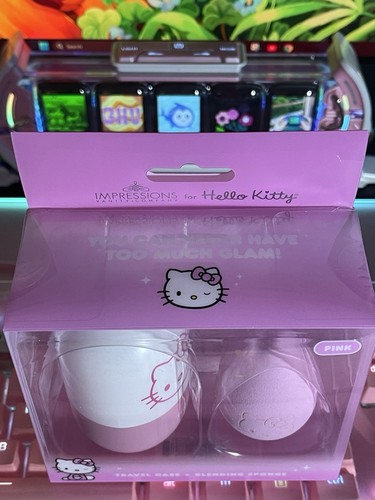 Impressions Vanity x Sanrio Hello Kitty rosa Reiseetui & Mischschwamm - Bild 4 von 8