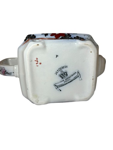Antique Mason’s Ironstone Japanese Patter Pagoda Teapot Porcelain Rare - Picture 13 of 14