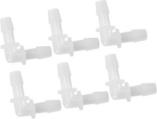 6Pcs Automotive Vacuum Tubing Connector - Car 90 Degree 9.5mm / 3/8" l Shaped Va