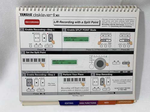 Yamaha Disklavier Mark II XG Series Reference Guide - Player Piano Easy Guide - Picture 6 of 11