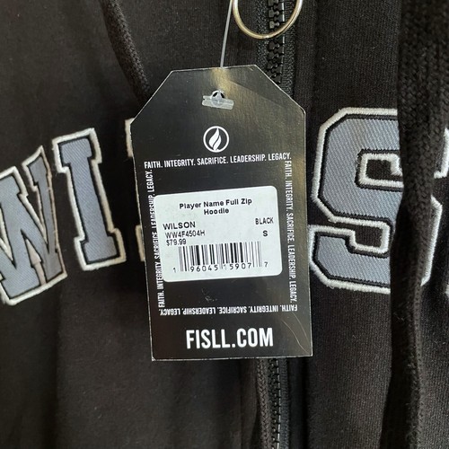 WNBA A'Ja Wilson #22 Hoodie mit durchgehendem Reißverschluss Las Vegas Asse schwarz grau Damengröße S neu mit Etikett - Bild 6 von 7