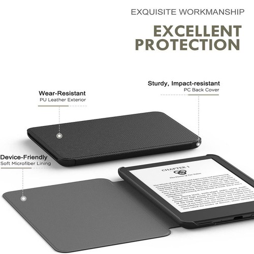 Auto Sleep/Wake 6-6.8 inch e-Reader Case for Kindle Paperwhite 1/2/3/4/5 - Picture 6 of 22
