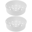  2 Count Rice Cooker Steaming Basket Multifunctional Electric Steamer