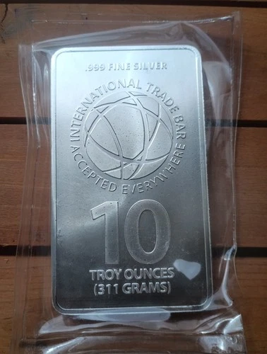 10 oz ITB .999 Silver Bar