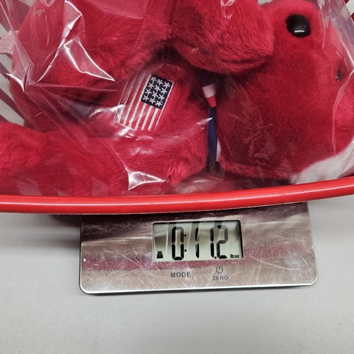 2002 TY America The Red Bear Beanie Buddy 14" US Flag Beanie Buddies Collezione - Foto 7 di 7