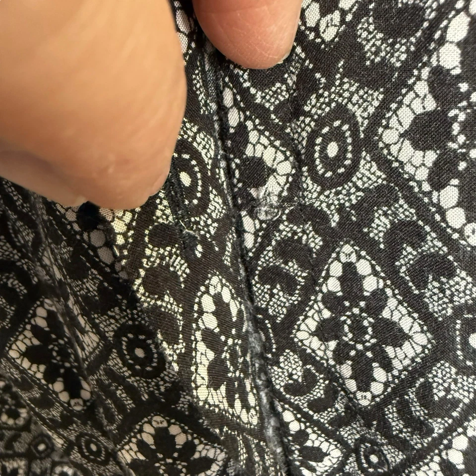 Рубашка для сна Betsey Johnson Lacey размер Large Intimates Boho Babe BJ31555 Raven черная - Изображение 4 из 4