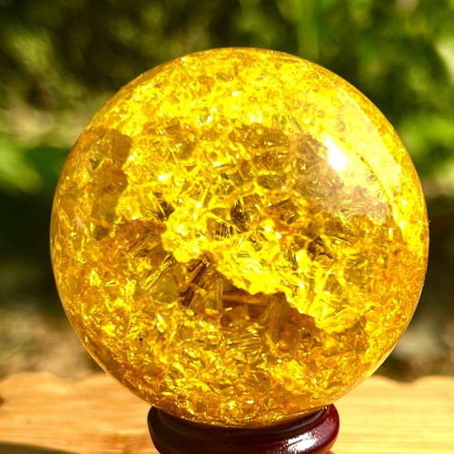 Sfera di quarzo arcobaleno titanio naturale 158G sfera di cristallo guarigione - Foto 3 di 19