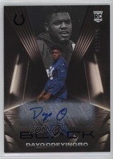 2021 Panini Black Rookies Auto /199 Dayo Odeyingbo #168 Rookie Auto RC